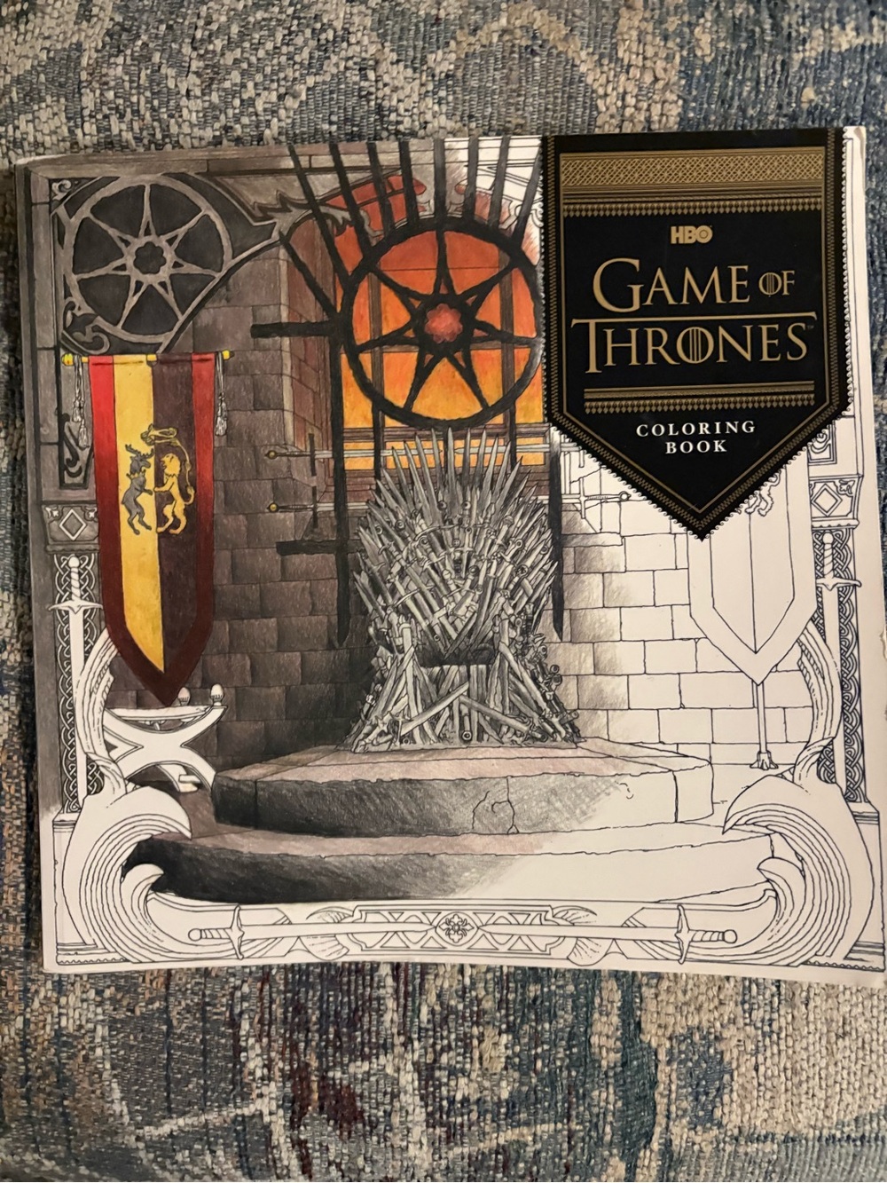 HBO Game of Thrones Coloring Book - Red, Gold, Black Cover